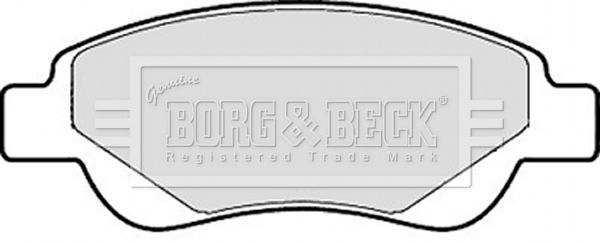 BORG & BECK stabdžių trinkelių rinkinys, diskinis stabdys BBP1967